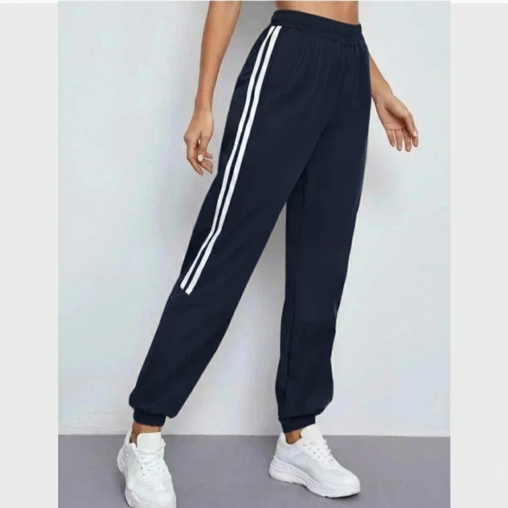 SHEIN Retro 90s Double-Stripe Track Pants